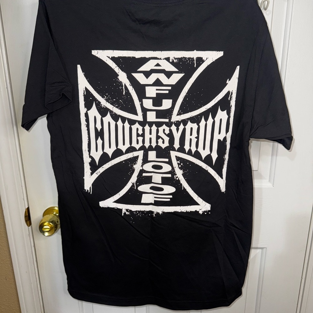 Cough Syrup x West Coast Choppers Pocket Tee. Brand New Medium.